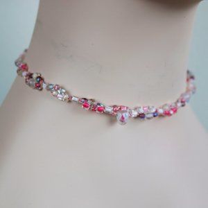Ann Peden Pink Beaded Choker